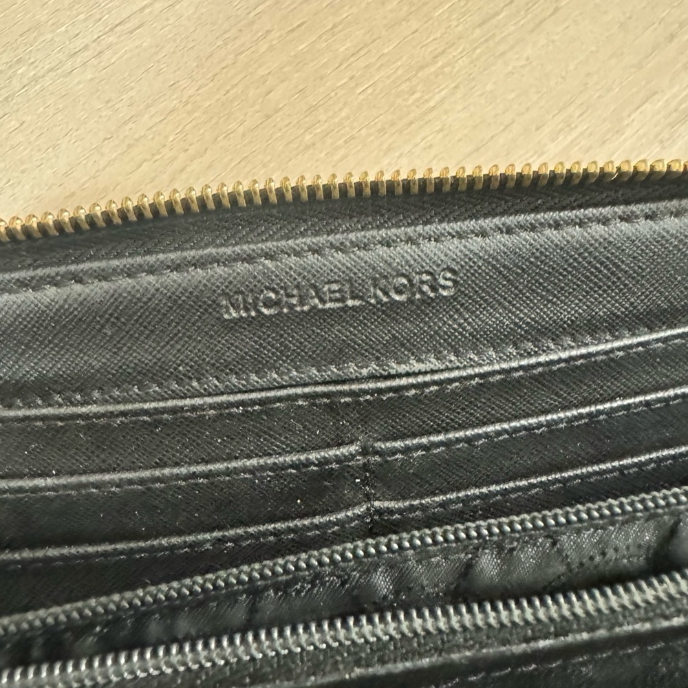 Michael Kors Black Embossed Wallet - Picture 4 of 5